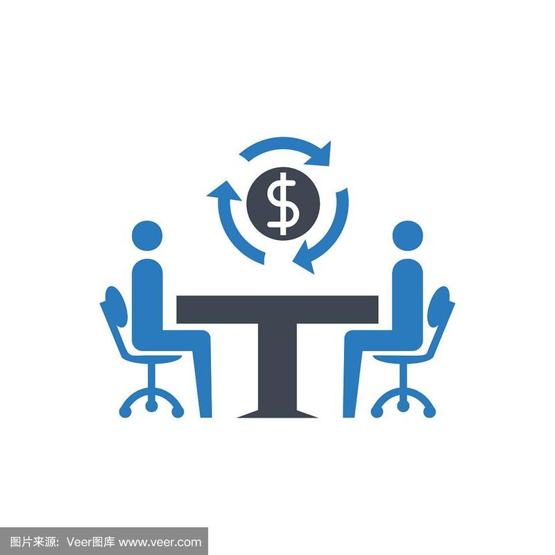企业财务咨询图标字形